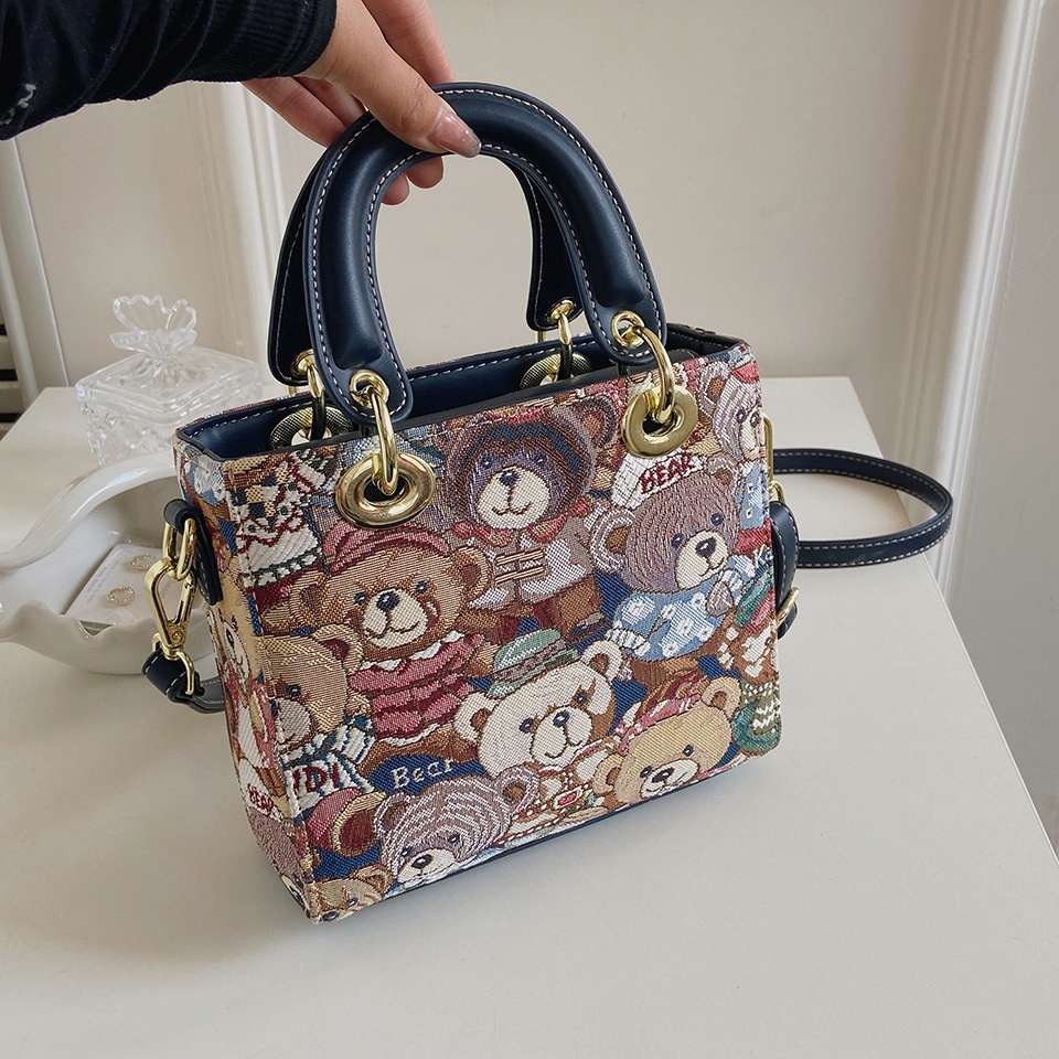 Túi Xách Thời Trang Đường Phố Phương Tây Cá Tính Dễ Phối Đồ Cho Nữ