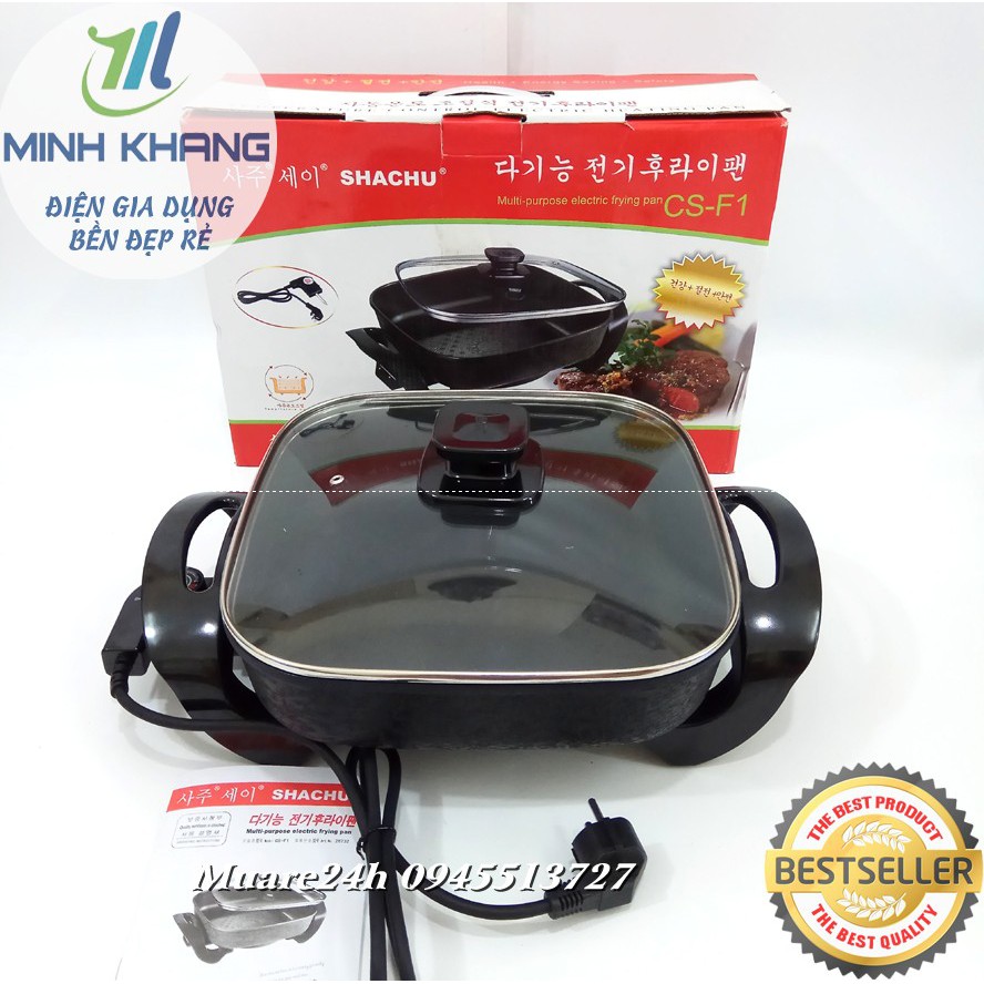 Bảo Hành 12Tháng Chính hãng Chảo điện lẩu điện Sachu CS F1 Hàn Quốc