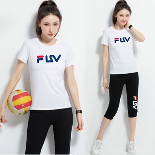 bộ đồ bộ mặc nhà thể thao cotton quần ngố đẹp vnxk b132