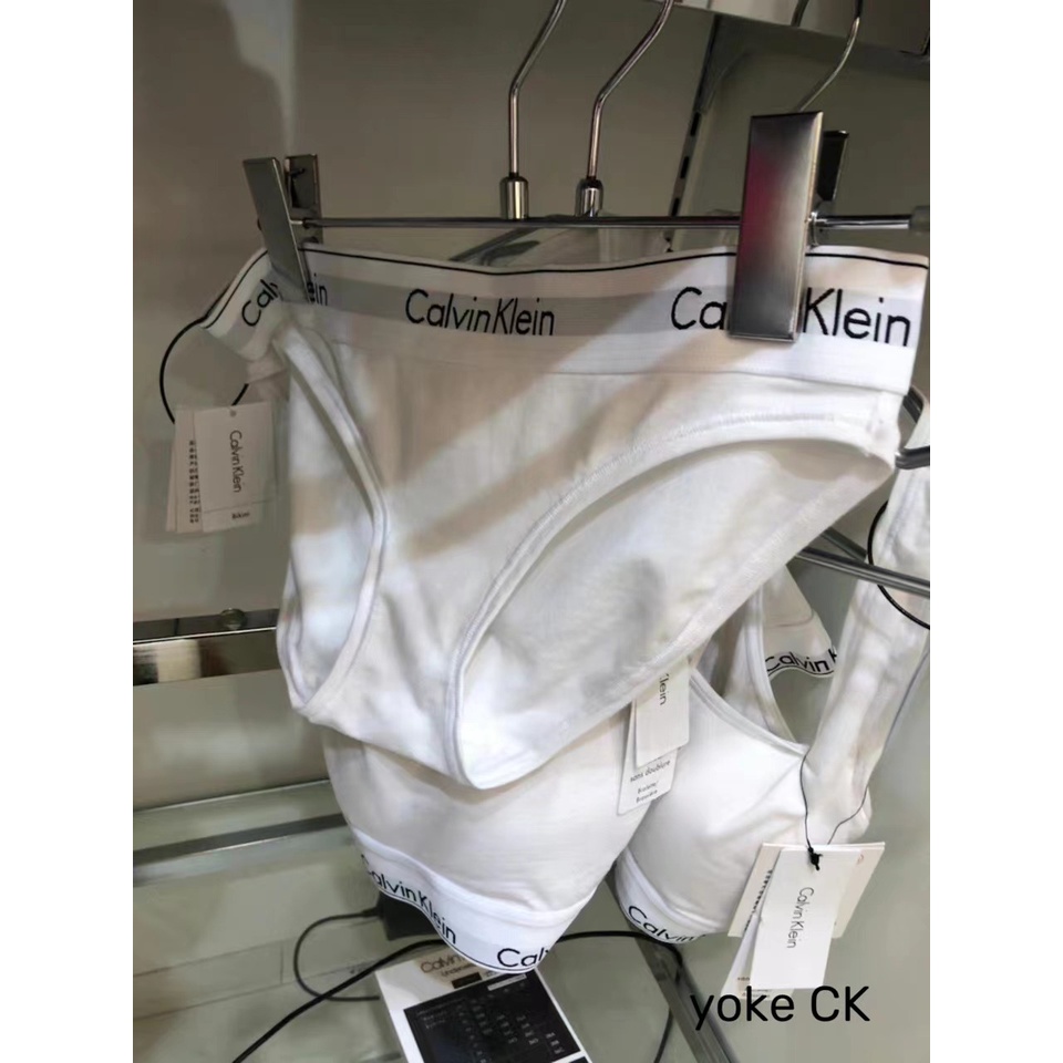 Bộ Đồ Lót Thể Thao Calvin Klein100% Bằng Vải Cotton Mềm Mại Thoải Mái Cho Nữ