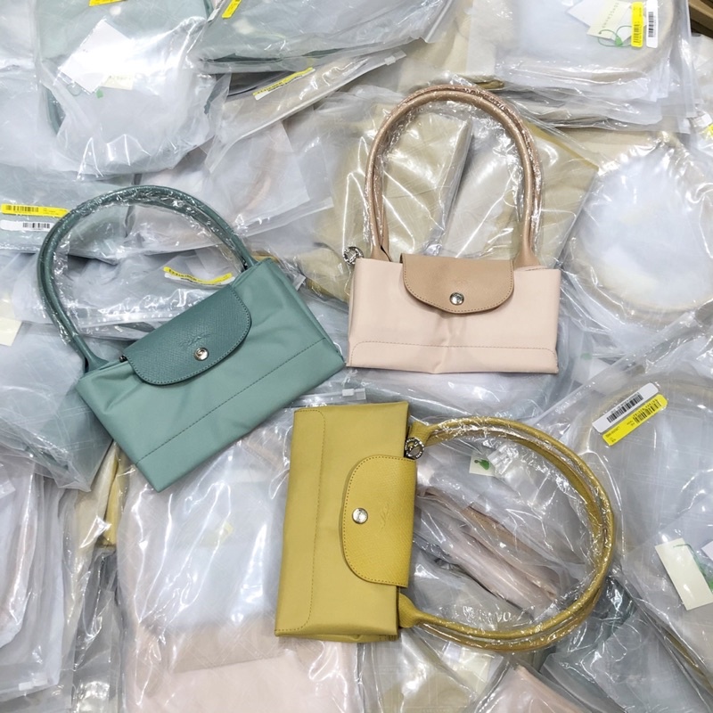 TNS-Túi tote big size khoá kéo miệng túi siêu hottrend Longchampion Pliage Club tote bag-chất nylon xịn sò-hồng pastel