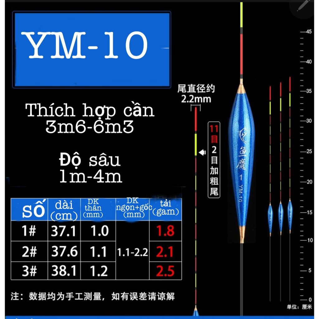 Phao Câu Đài_ Bộ 3 Phao Câu Đài Nano_ Phao Kim Câu Cá
