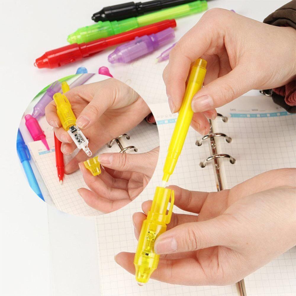 Bút Mực Vô Hình Với Đèn UV Bí Mật Dễ Thương