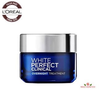 [CHÍNH HÃNG] Kem Dưỡng Trắng, Mờ thâm, Nám Da Ban Đêm L'Oreal White Perfect Clinical Overnight