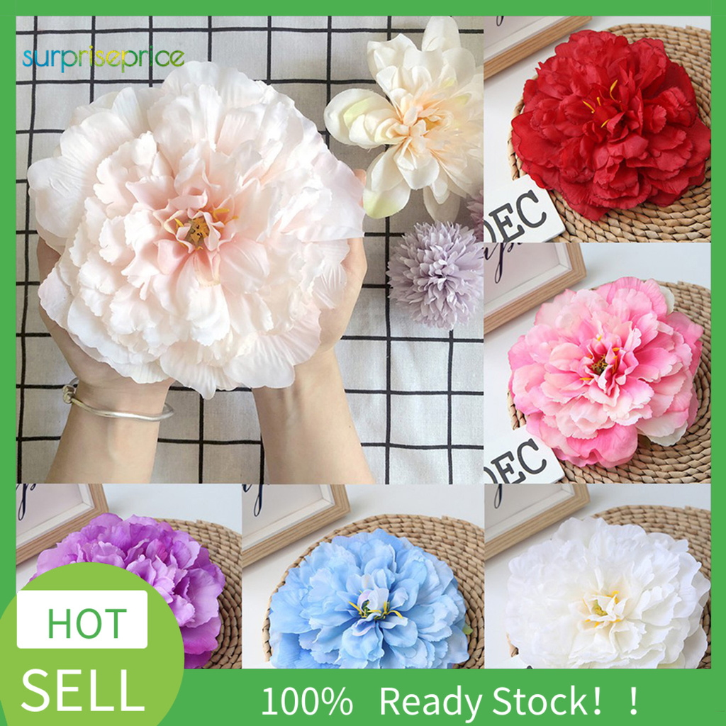 1 Bông Hoa Mẫu Đơn Nhân Tạo Trang Trí Tiệc Cưới