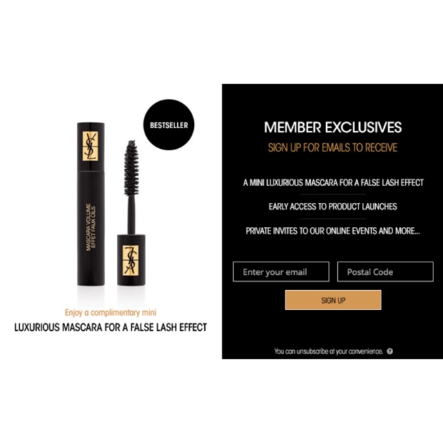 Mascara Mini Siêu Cong, Dài và Dày Mi YSL