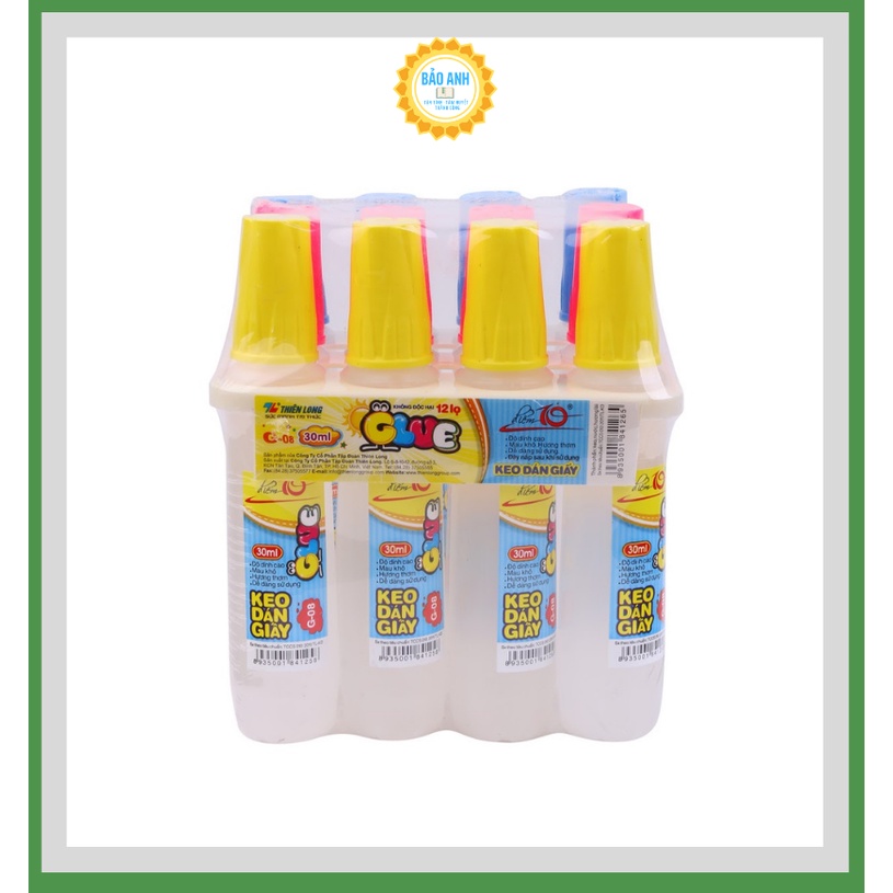 Hồ nước Thiên Long G-08 dạng keo lỏng đảm bảo an toàn, không độc hại cho người sử dụng hàng chính hãng