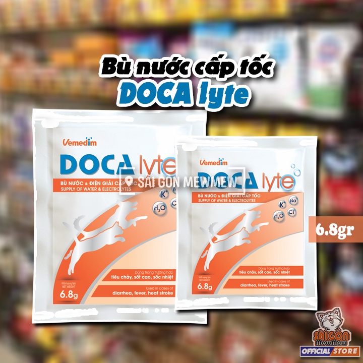 DOCA lyte - điện giải bù nước cho thú cưng