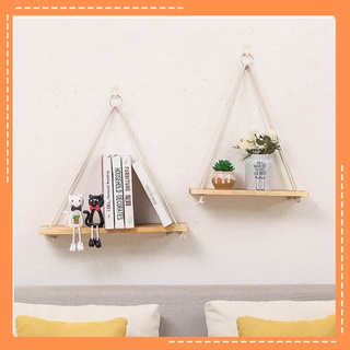 Kệ Treo Tường Gỗ Dây Kèm Thừng Treo Tường Decor Trang Trí Nhà Cửa