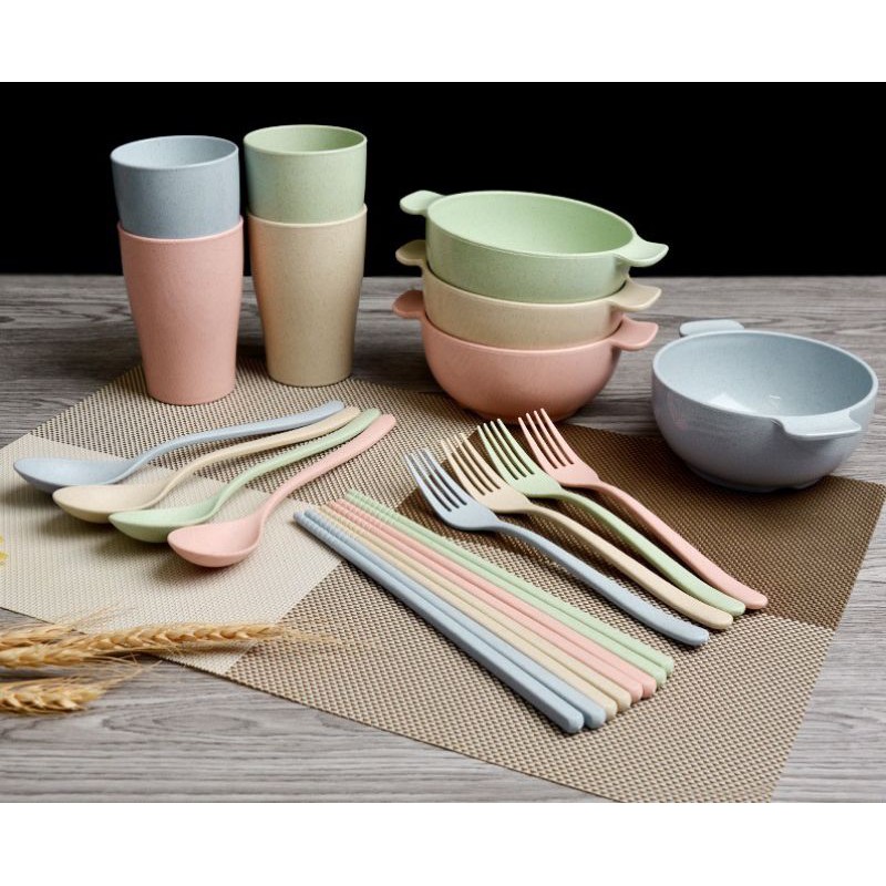 Bộ 6 món khay ăn dặm lúa mạch cho bé,,,