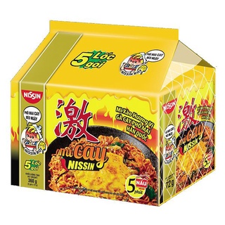 Lốc 5 Gói Mì Xào Gà Cay Phô Mai Hàn Quốc Nissin