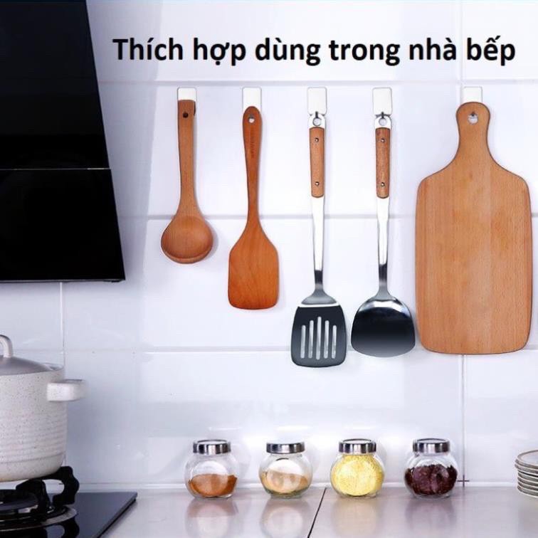 Móc dán Inox, Móc treo dụng cụ Inox, Móc dán tường siêu dính [kèm keo dán]