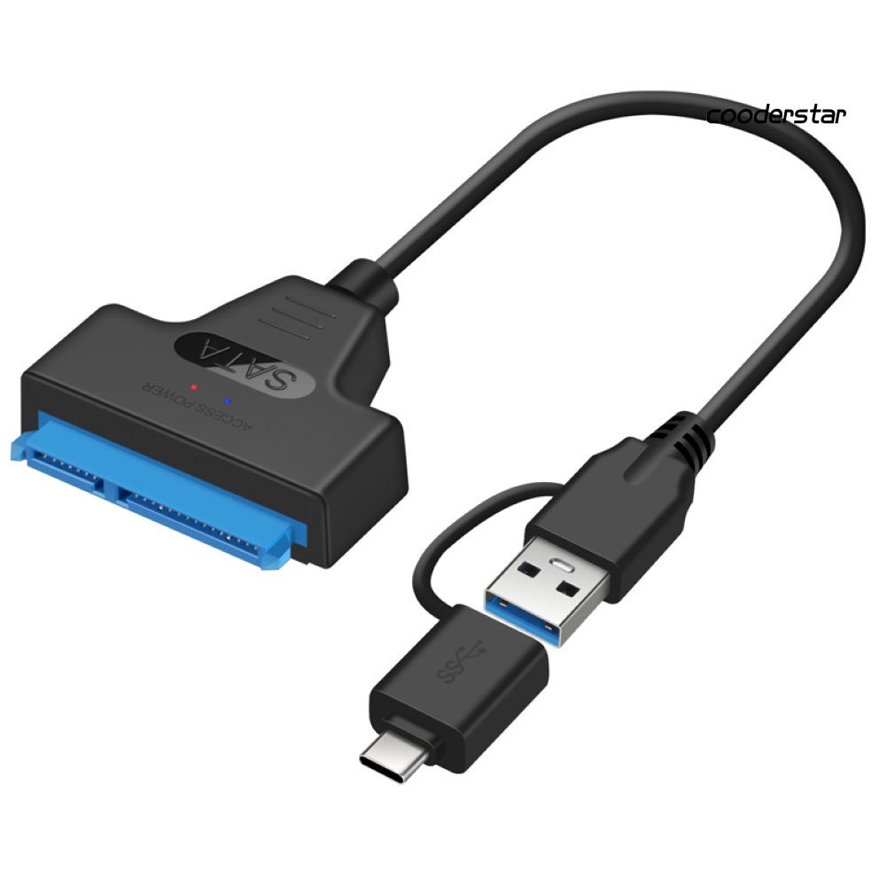 Cáp Chuyển Đổi Ổ Cứng Hdd Ssd 2 Trong 1 Usb 3.0 Type-C Sang 22pin Sata 2.5inch | BigBuy360 - bigbuy360.vn