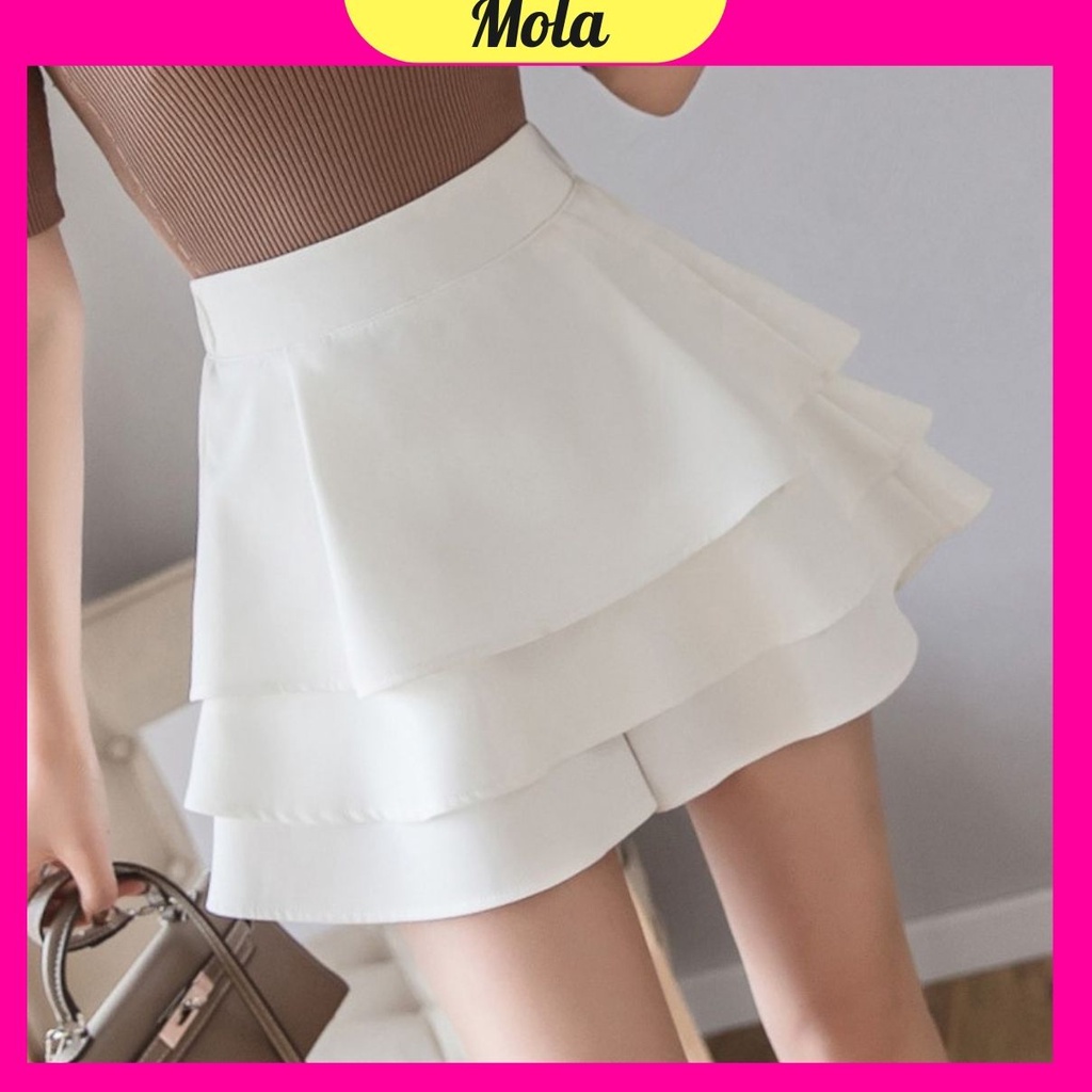 Áo Sơ Mi Kiểu Nữ Tay Ngắn MOLA cổ Vest Phong Cách Công sở Vintage Hàn Quốc Cộc Tay Nữ