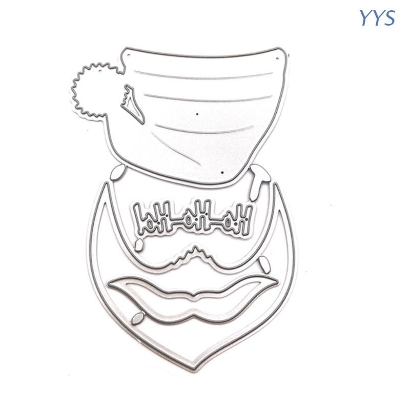 Khuôn cắt giấy bằng kim loại hình ông già Noel trang trí Scrapbook