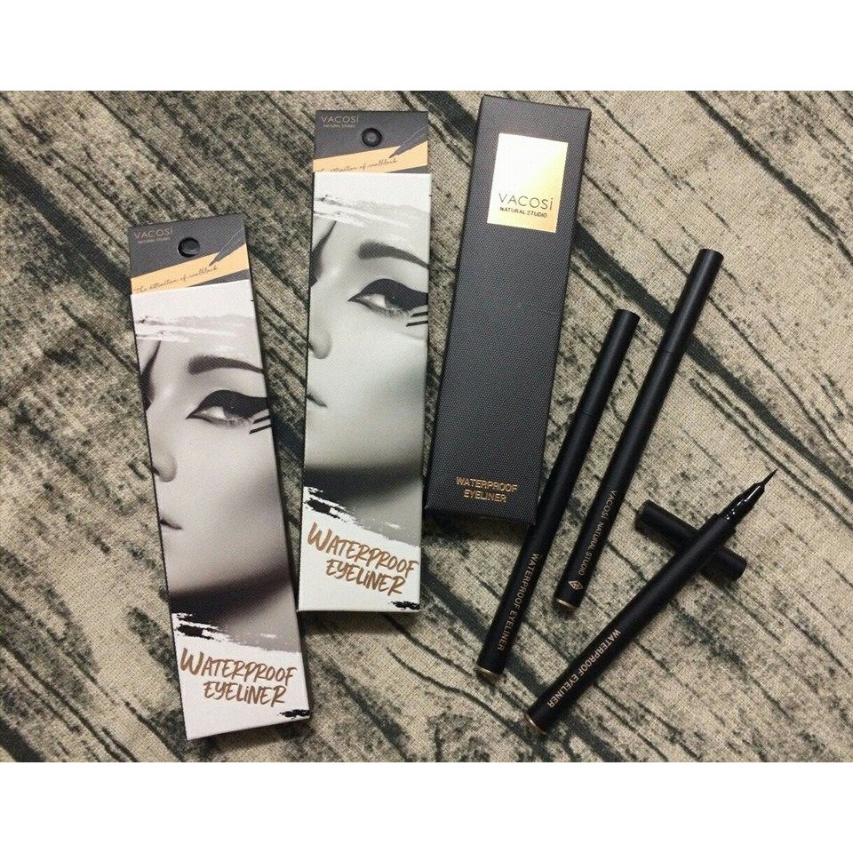 Kẻ mắt nước chống thấm Vacosi Waterproof Pen Eyeliner 5ml