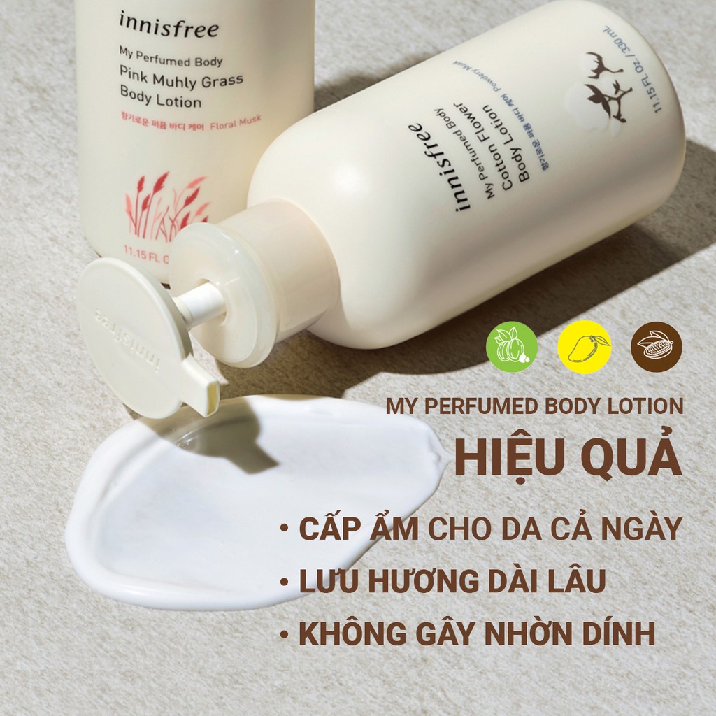 Sữa dưỡng thể hương nước hoa innisfree My Perfumed Body Lotion 330ml