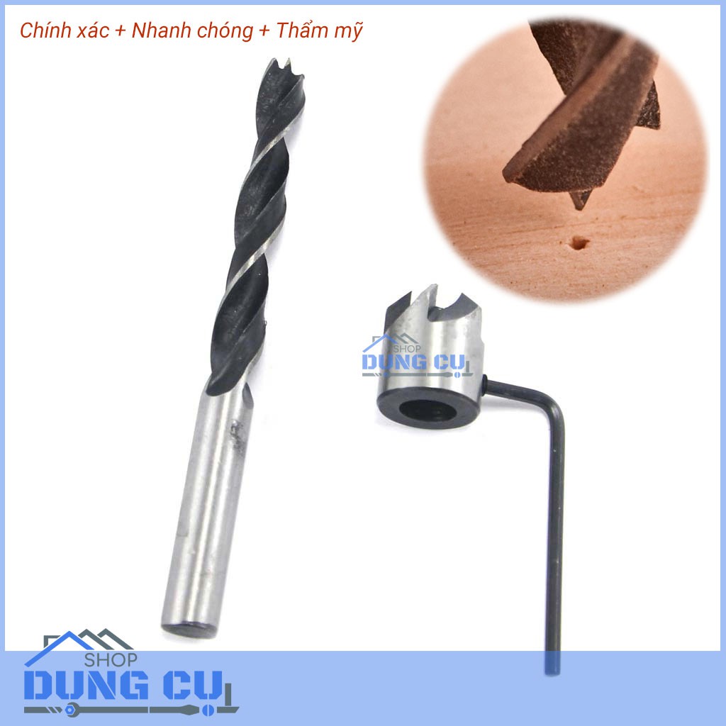 Bộ 7 mũi khoan gỗ doa lỗ bắt âm vít độ cứng 53