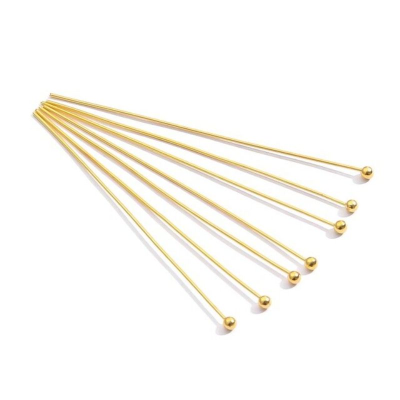 50 đinh tròn mạ vàng 3 cm