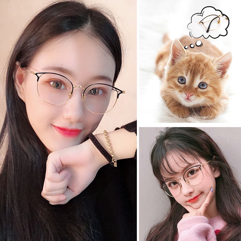 Kính mắt VIENDO kim loại mắt mèo đổi màu chống ánh sáng xanh chống tia UV thời trang Hàn Quốc cho nam và nữ