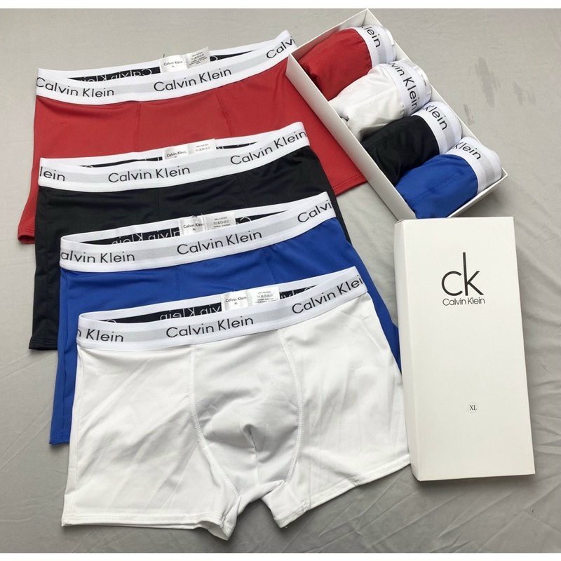 Hộp 4 Quần sịp đùi nam chất thun lạnh cao cấp, cạp to, thoáng mát, co giãn đủ màu, mã DPCK2