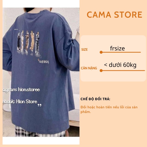 Áo thun nam nữ unisex form rộng tay ngắn in hình cổ tròn Cama Store M285