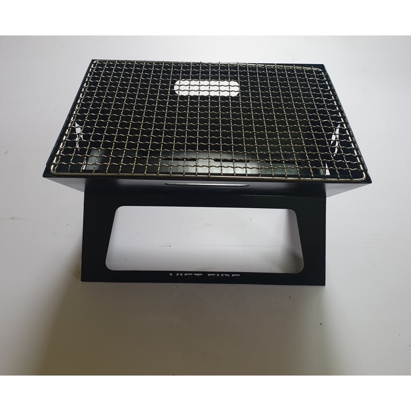 Bếp nướng than hoa BBQ ngoài trời bằng inox không rỉ gấp gọn khi đi dã ngoại- VF01