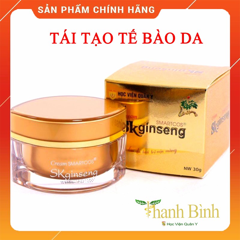 Kem sâm Cream Smartcos Skginseng - dưỡng da trắng sáng Học viện quân y (30g)