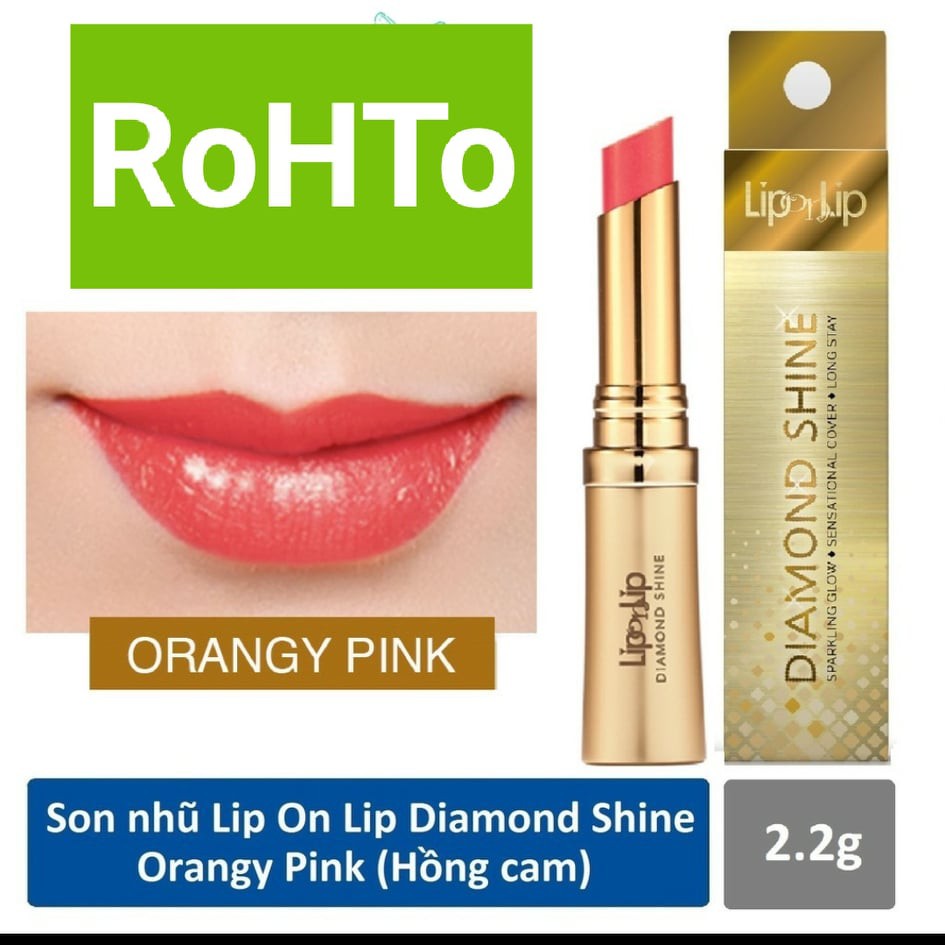 (CHÍNH HÃNG) Son nhũ Lip On Lip Diamond Shine 2.2g (Bao bì mới) 4.8