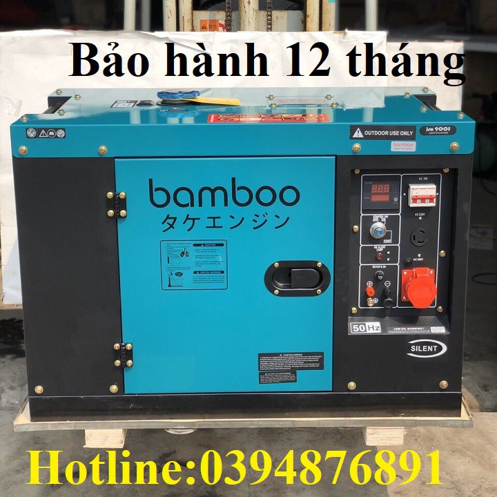 Máy Phát Điện Chạy Dầu 8kw Bamboo 9800ET 3Pha