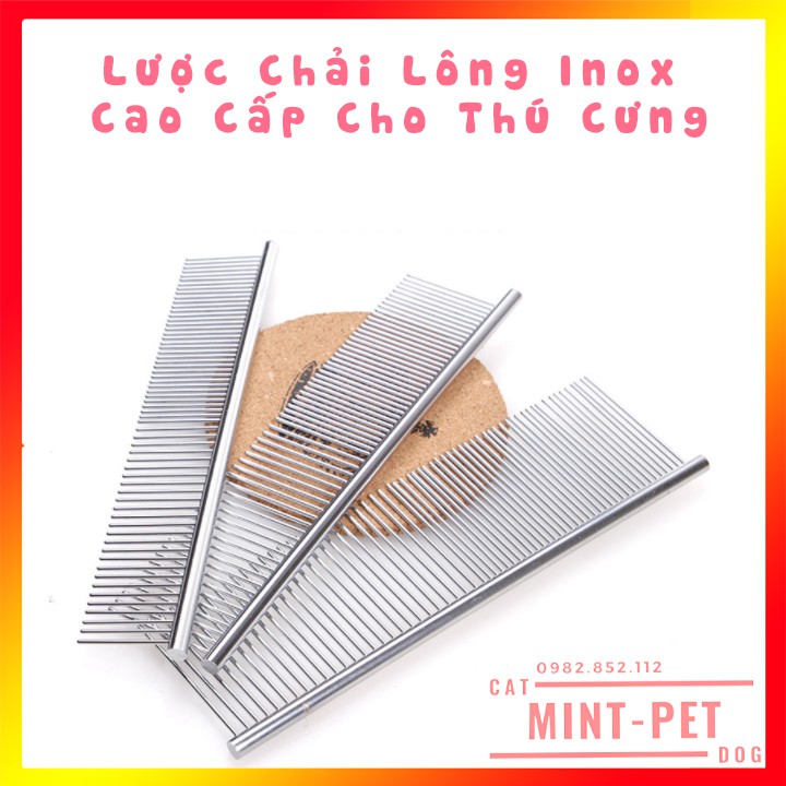 Lược Chải Lông Spa Inox Cho Chó Mèo Giá Rẻ #MintPet