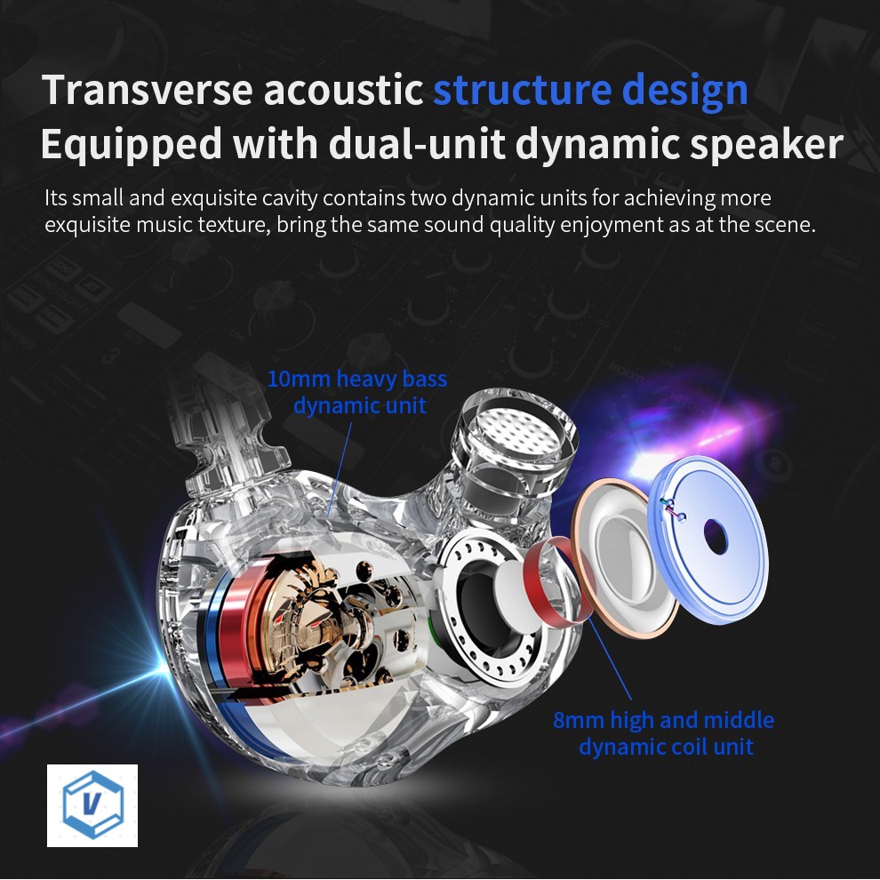 Tai nghe gaming QKZ CK9 pro 2021 siêu bass có Mic - tai nghe chuyên cho các game thủ, âm thanh cực hay FULL BOX BH6T