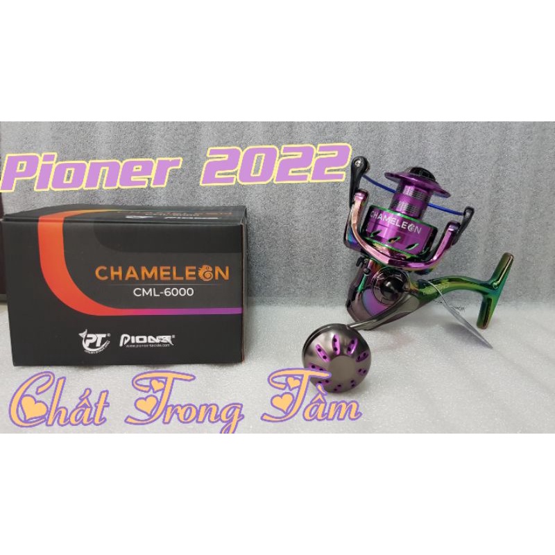 Máy câu cá pioner CML 6000 màu titan tải cá 12kg