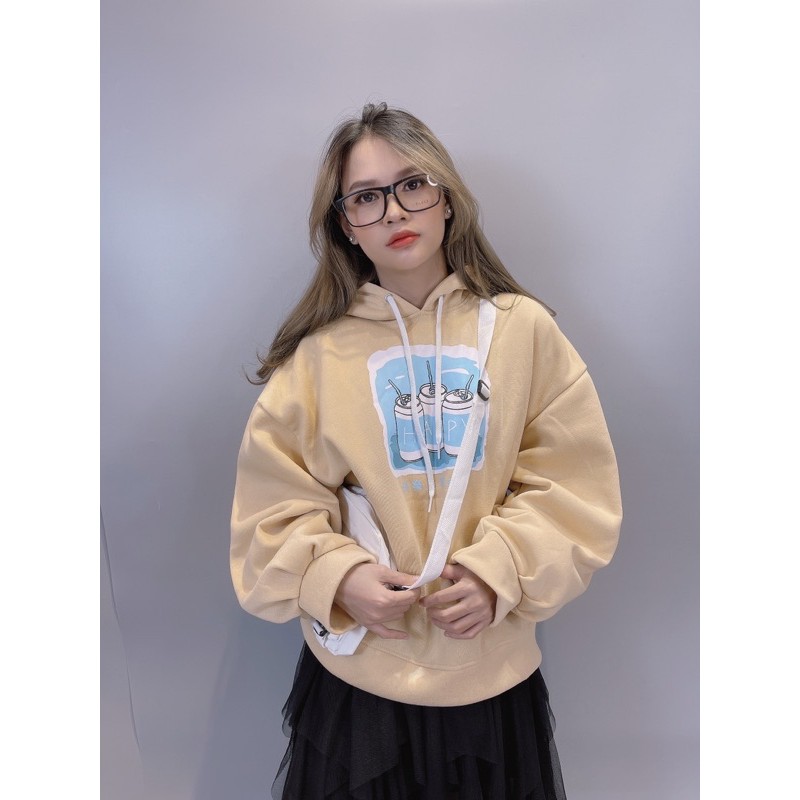 Áo Khoác Hoodie Nỉ Nam Nữ Form Rộng Tay Bồng Nỉ Bông Dày Dặn Hàng QC Áo Hoodie Nam Sweater Nữ in HAPPY - AK3406 | BigBuy360 - bigbuy360.vn
