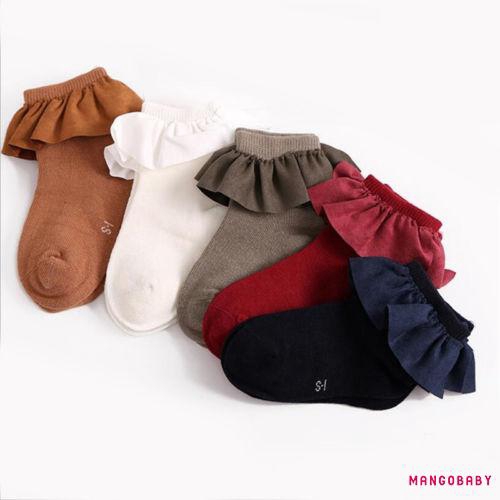 Vớ Cotton Mềm Mại Kiểu Công Chúa Thời Trang Thu Đông Cho Bé Gái