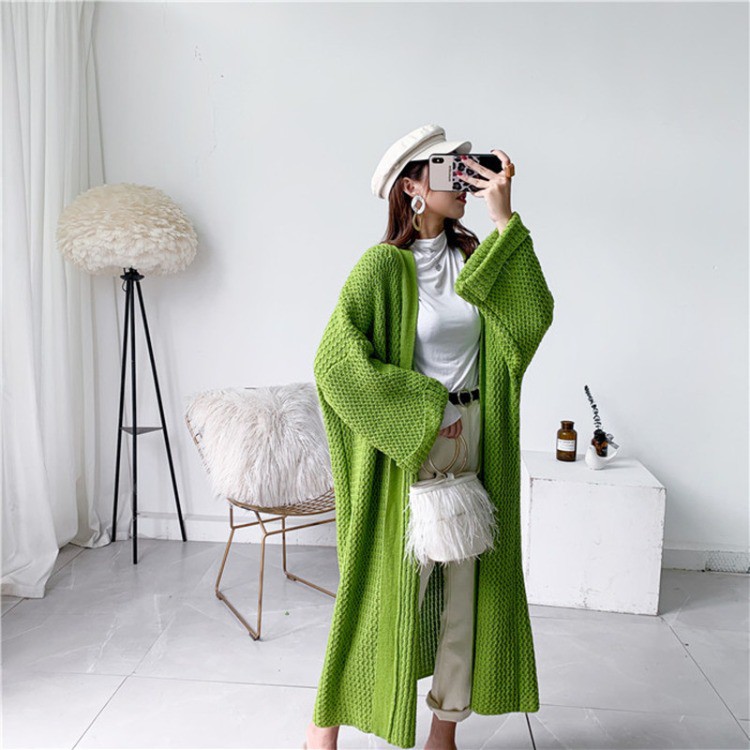 Áo Khoác Cardigan Dệt Kim Dáng Rộng Dài Cỡ Lớn Thiết Kế Thoải Mái Dành Cho Nữ | BigBuy360 - bigbuy360.vn