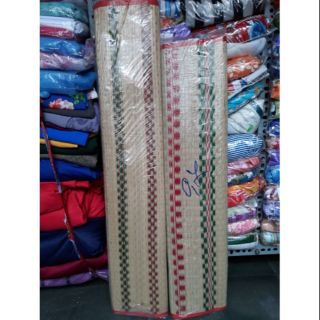 Chiếu cói uzu xuất khẩu hoa văn sọc loại thẳng size 0m8x2m0