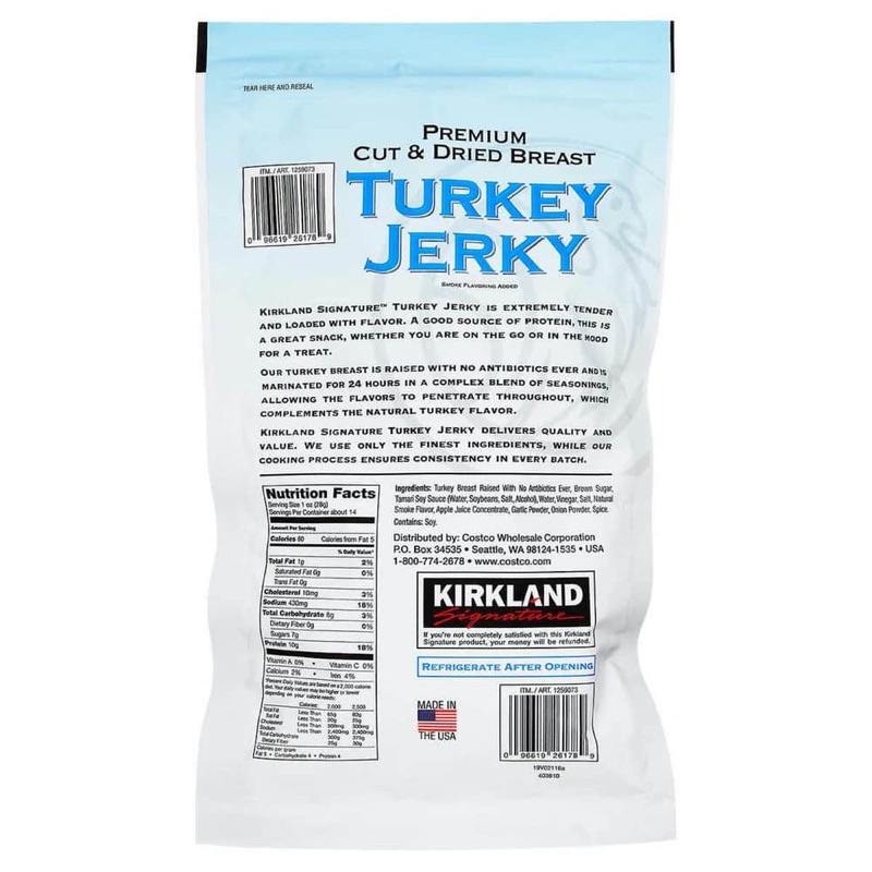 Khô Gà Tây Kirkland Signature Turkey Jerky 383g