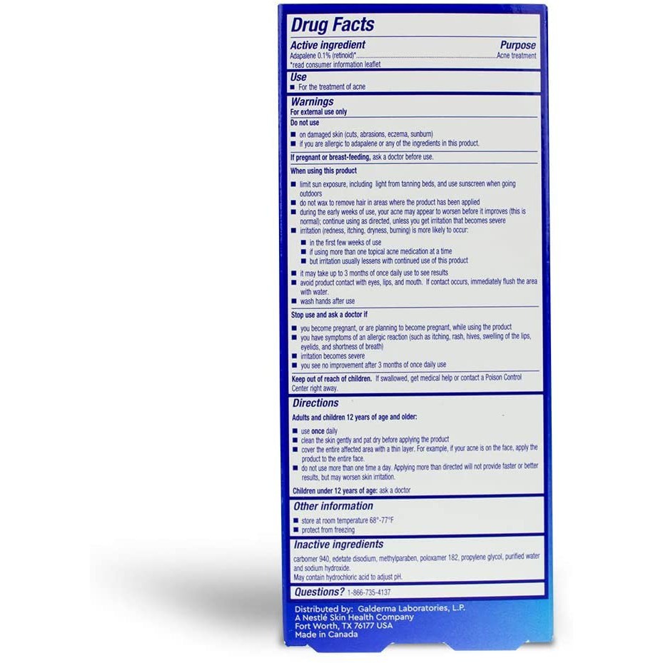 Kem mụn Differin Adapalene Gel 0.1% 15g | BigBuy360 - bigbuy360.vn