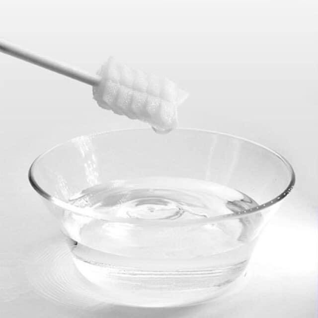 Hộp 30 Rơ lưỡi vệ sinh cho bé Tưa lưỡi V-cool que giấy thân gạc vệ sinh răng miệng cho bé C5
