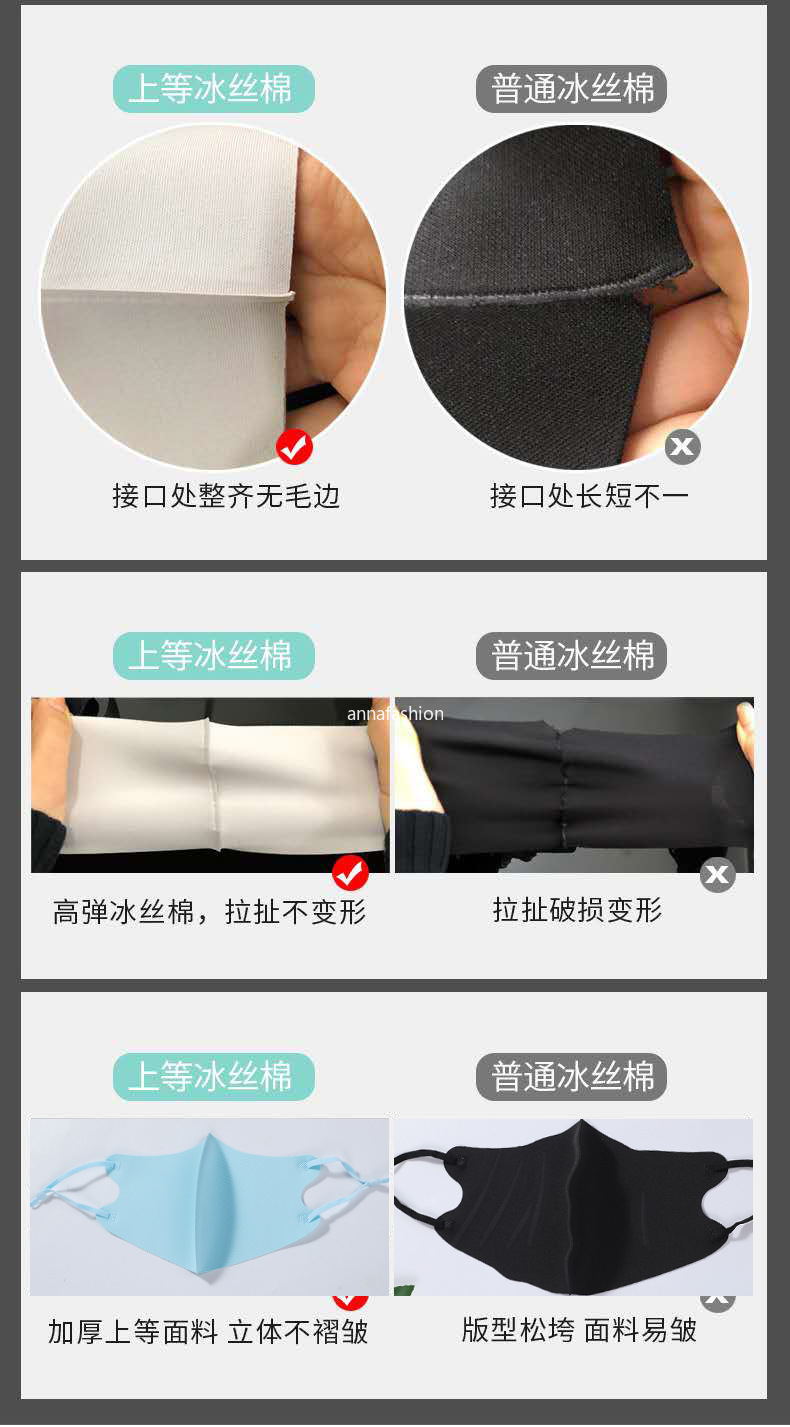 Khẩu Trang Cotton Lụa Lạnh Thoáng Khí Có Thể Giặt Sạch Cho Trẻ Em / Người Lớn | BigBuy360 - bigbuy360.vn