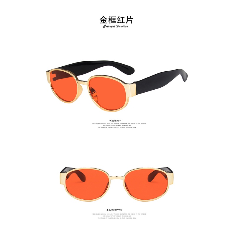 Kính mát gọng oval thời trang phong cách Hàn Quốc dành cho nam và nữ