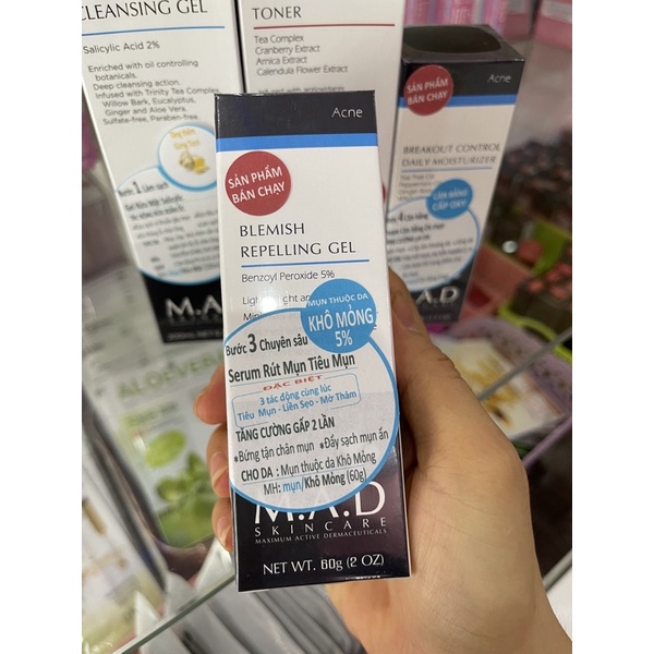 Kem chuyên mụn khô mỏng M.A.D skincare