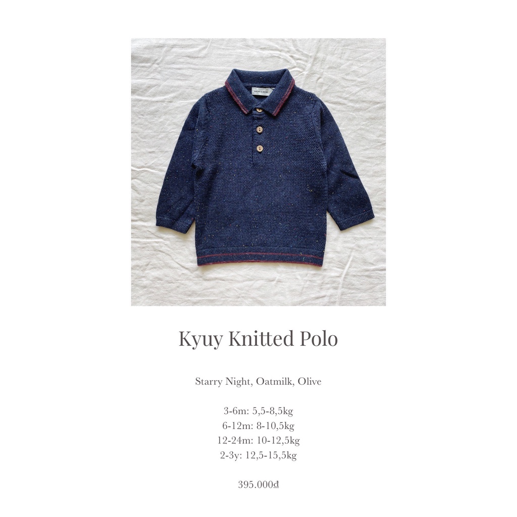 (MACRO &amp; MICRO) Áo len Polo (Kyuy Knitted Polo 21)