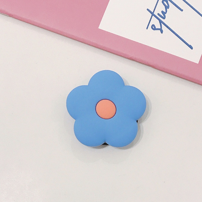 Giá Đỡ Điện Thoại Bằng Silicon Thân Thiện Với Môi Trường Hình Hoa Nhỏ Màu Xanh Dương / Xanh Lá