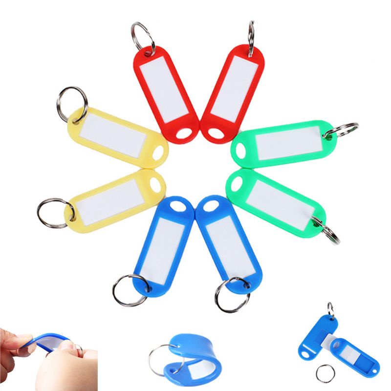 Set 50 Thẻ Id Gắn Chìa Khóa Hành Lý Tiện Dụng