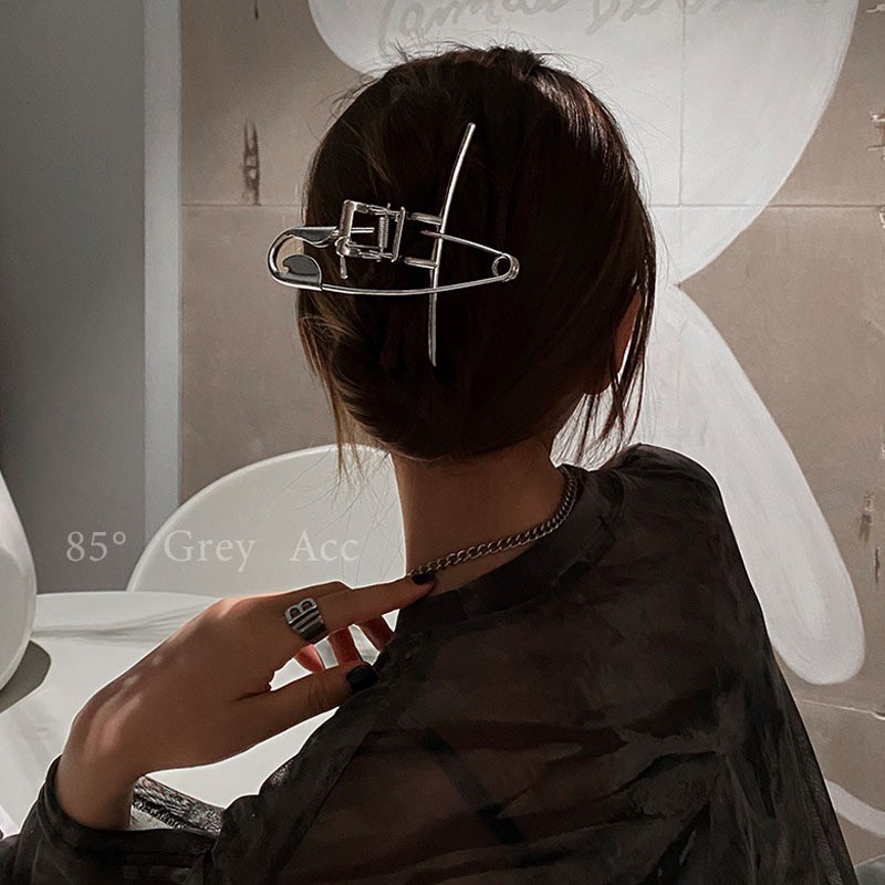Kẹp tóc càng cua Hàn Quốc kim loại kèm ghim cực HOT cho nữ