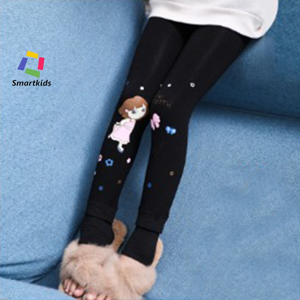 Quần legging - Quần legging lót lông giữ nhiệt cho bé gái Smartkids TE1976-TE1972