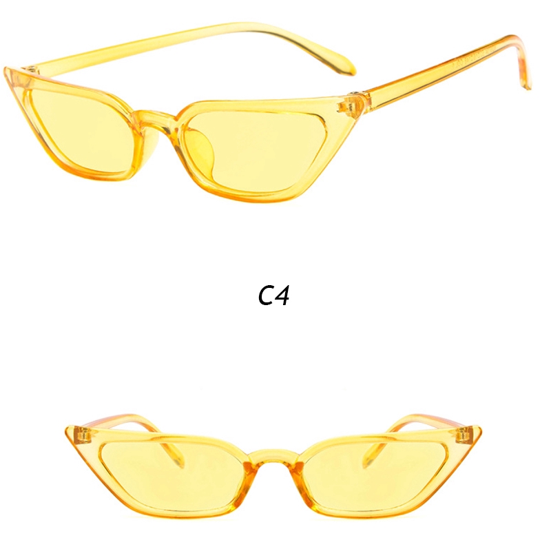 Kính Mát Mắt Mèo Gọng Nhựa PC Chống Tia Uv Phong Cách Hiphop Cho Nam Và Nữ