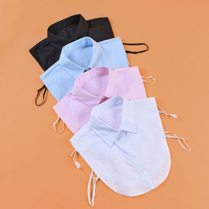 Cổ Áo Sơ Mi Giả Bằng Cotton Màu Sắc Đơn Giản Thời Trang Cho Nữ | BigBuy360 - bigbuy360.vn